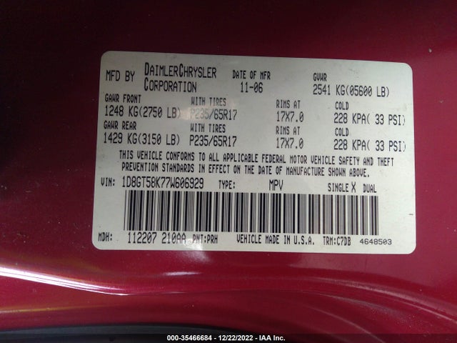 Dodge Nitro Slt 2007 1D8GT58K77W606929 Image 10