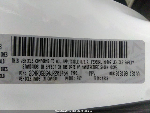 Dodge Grand Caravan Se Plus 2018 2C4RDGBG4JR201454 Image 11