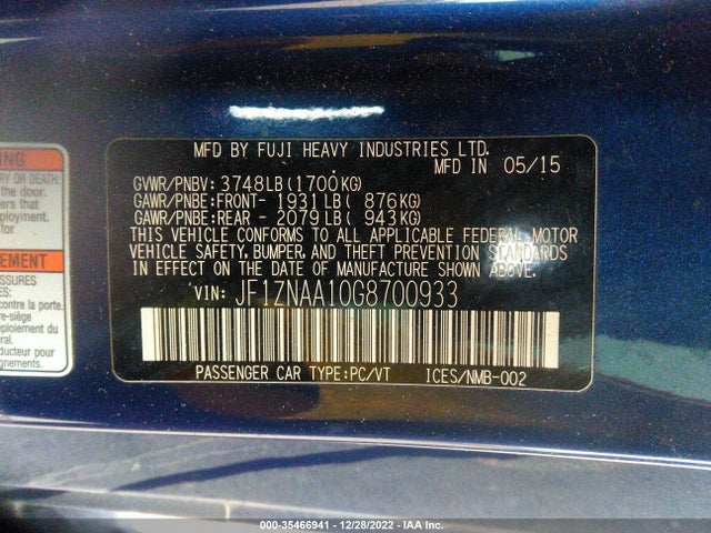 2016 Scion FR-S, VIN: JF1ZNAA10G8700933