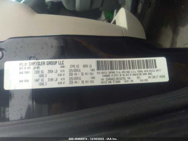 2010 DODGE GRAND CARAVAN SE VIN: 2D4RN4DE1AR164759
