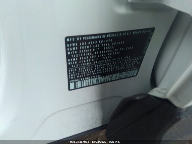 Volkswagen TAOS S 2022 3VVDX7B28NM076768 Image 9
