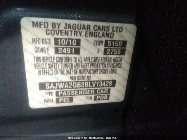 SAJWA2GB8BLV13428 Jaguar Xj Xjl