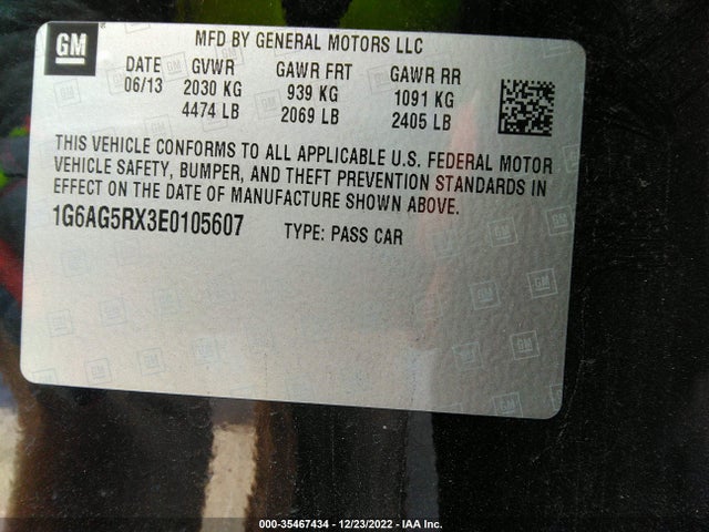 Cadillac Ats Standard Awd 2014 1G6AG5RX3E0105607 Image 10