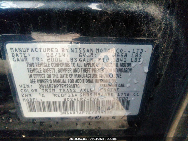 Nissan SENTRA SR 2014 3N1AB7AP7EY294970 Image 10