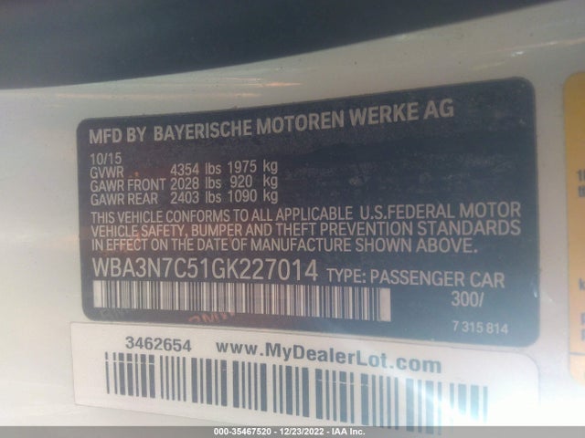 BMW 4 Series 428i 2016 WBA3N7C51GK227014 Image 10
