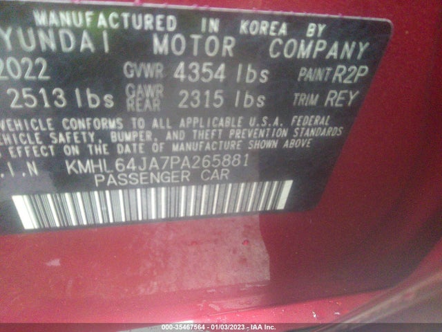 Hyundai SONATA SEL 2023 KMHL64JA7PA265881 Image 11