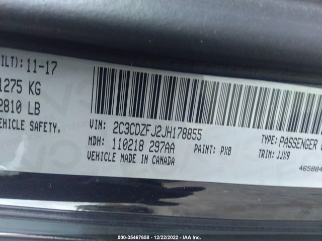 2018 Dodge Challenger, VIN: 2C3CDZFJ2JH178855