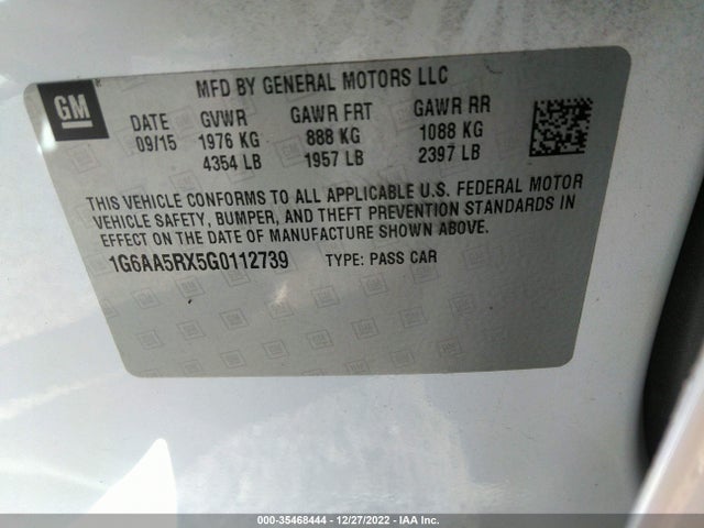 2016 Cadillac ATS, VIN: 1G6AA5RX5G0112739