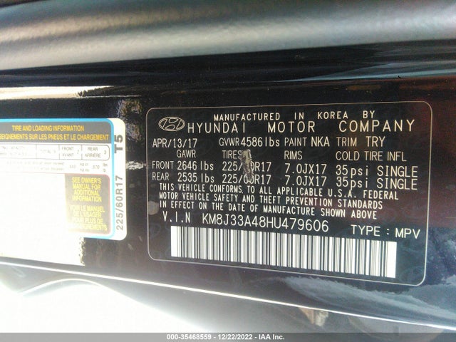 Hyundai Tucson Se Plus 2017 KM8J33A48HU479606 Image 10
