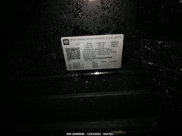 2022 Chevrolet Blazer, VIN: 3GNKBKRS5NS139566