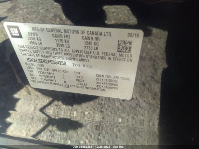 2GKALSEK2F6364250 GMC Terrain Slt