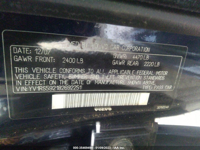 Volvo S60 2.5T 2008 YV1RS592182692251 Image 11