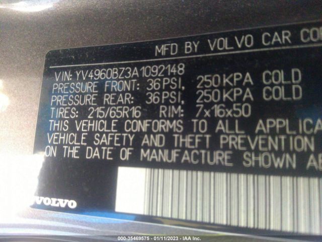 YV4960BZ3A1092148 Volvo XC70