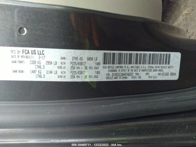 Dodge Grand Caravan Sxt 2017 2C4RDGCG8HR706227 Image 9