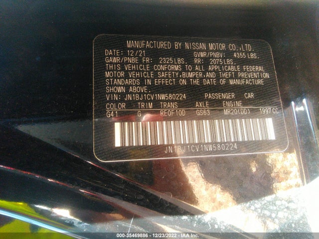 2022 Nissan Rogue, VIN: JN1BJ1CV1NW580224