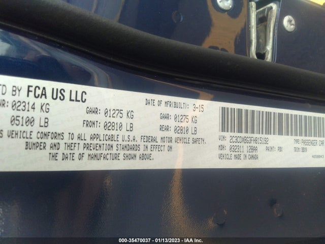 Dodge Charger Se 2015 2C3CDXBG3FH815192 Image 9