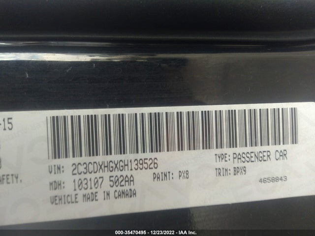 Dodge Charger Sxt 2016 2C3CDXHGXGH139526 Image 11
