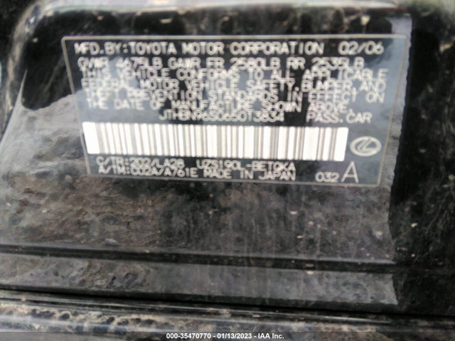 JTHBN96S065013834 Lexus GS 430