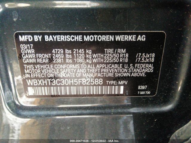 WBXHT3C30H5F82588 BMW X1 Xdrive28i