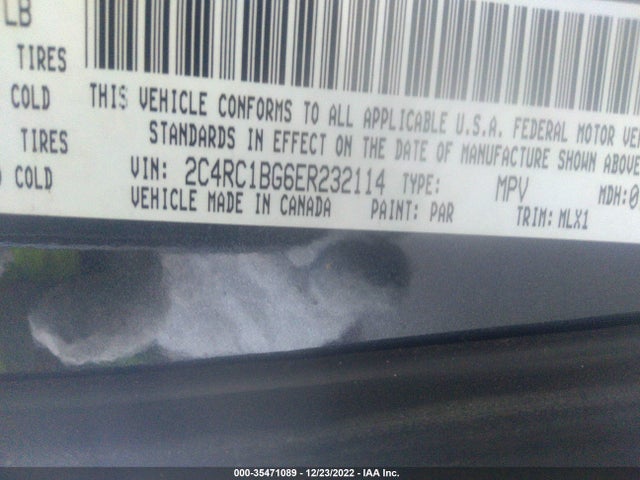 2C4RC1BG6ER232114 Chrysler Town & Country Touring