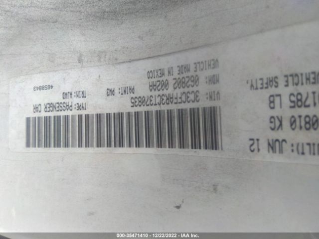 3C3CFFAR3CT370835 Fiat 500 POP