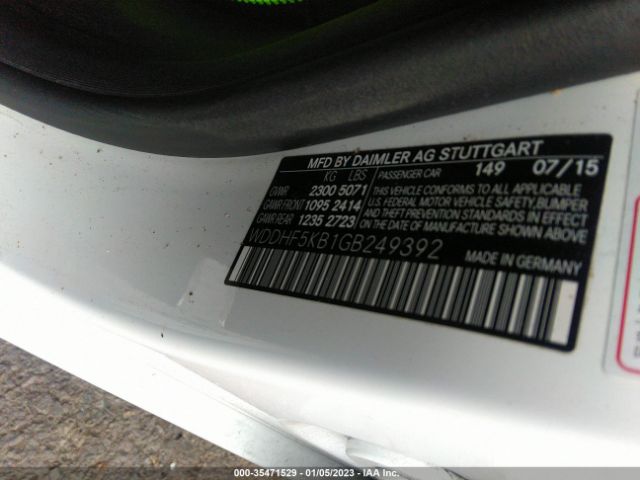WDDHF5KB1GB249392 Mercedes-Benz E-class E 350
