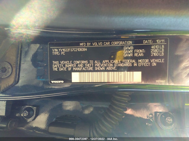 Volvo S60 T5 2012 YV1622FS7C2106084 Image 10
