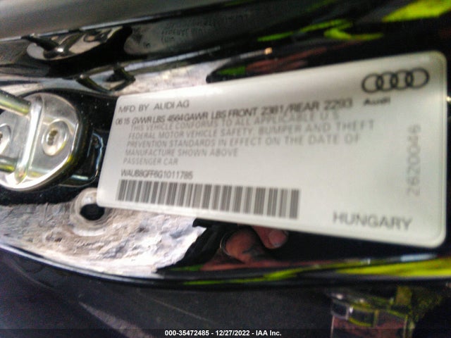 WAUB8GFF6G1011785 Audi A3 2.0t Premium