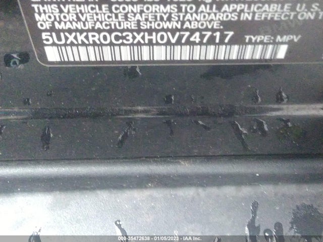 2017 BMW X5, VIN: 5UXKR0C3XH0V74717