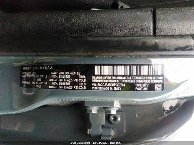 Jeep Renegade 2017 ZACCJBAB0HPG07561 Image 10