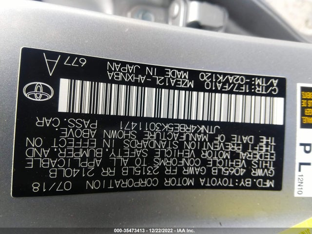 Toyota Corolla Hatchback Se/xse 2019 JTNK4RBE5K3011471 Image 10