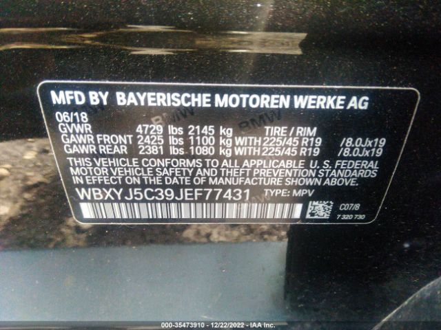 WBXYJ5C39JEF77431 BMW X2 Xdrive28i