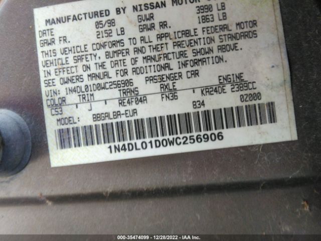 1N4DL01D0WC256906 Nissan Altima Xe/gxe/se/gle
