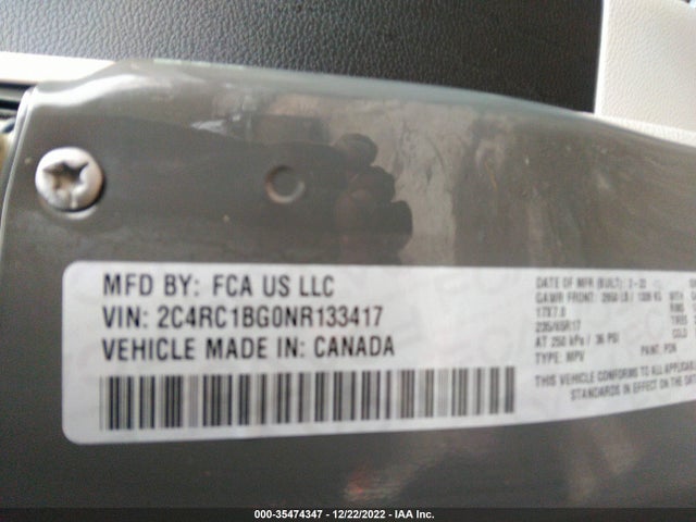 Chrysler Pacifica Touring L 2022 2C4RC1BG0NR133417 Image 11