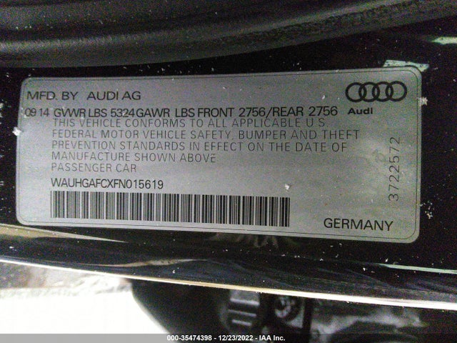 2015 Audi A6, VIN: WAUHGAFCXFN015619