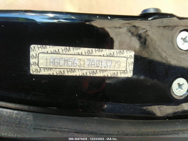2007 HONDA ACCORD SDN LX SE VIN: 1HGCM56317A013779