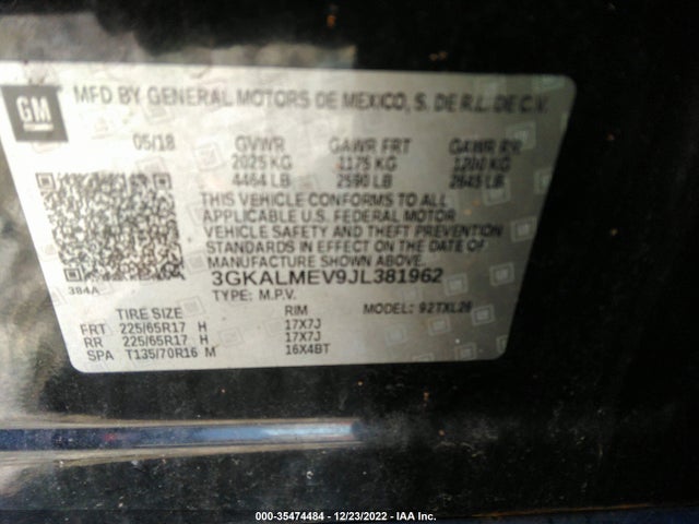 GMC Terrain Sle 2018 3GKALMEV9JL381962 Image 9