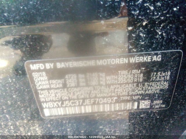 WBXYJ5C37JEF70493 BMW X2 Xdrive28i