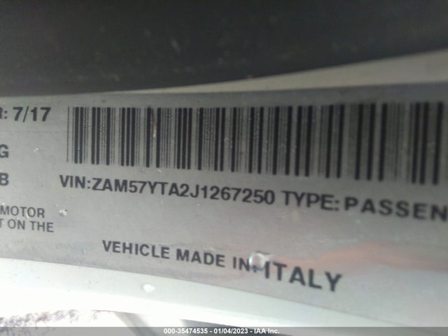 2018 Maserati Ghibli, VIN: ZAM57YTA2J1267250
