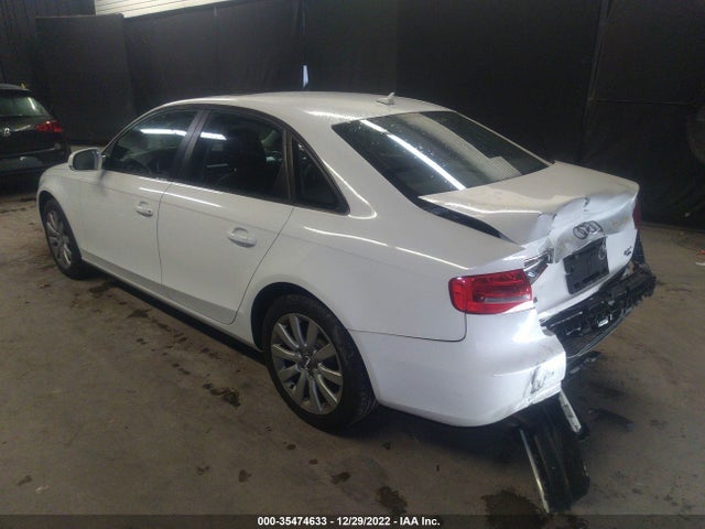 2013 AUDI A4 PREMIUM VIN: WAUBFAFL4DN036018