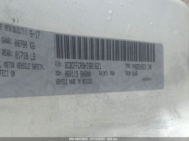 2017 Fiat 500, VIN: 3C3CFFCR9HT661621
