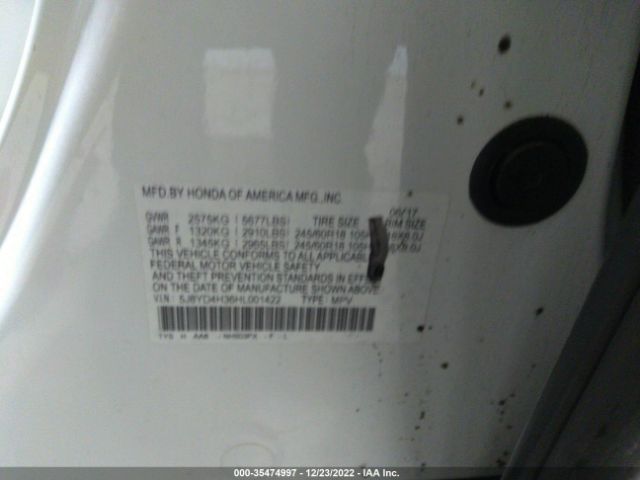 5J8YD4H36HL001422 Acura MDX