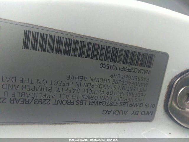 WAUACGFF9F1101540 Audi A3 1.8t Premium