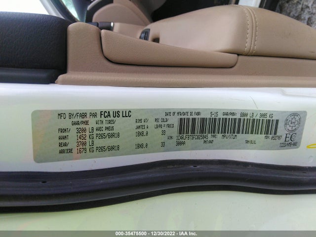 1C4RJFBT5FC825845 Jeep Grand Cherokee Limited