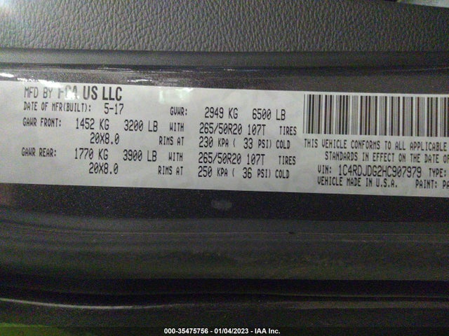 Dodge DURANGO GT 2017 1C4RDJDG2HC907979 Image 9