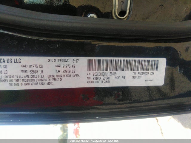 Dodge Charger Sxt 2018 2C3CDXBGXJH126419 Image 9