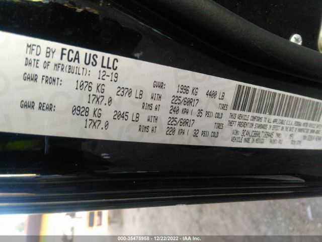 3C4NJCBB0LT169445 Jeep Compass Latitude
