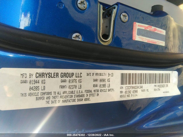 Dodge Dart 2013 1C3CDFBAXDD341340 Image 9