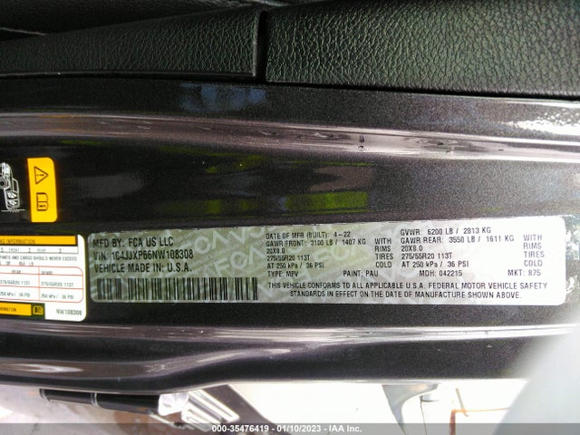 1C4JJXP66NW108308 Jeep Wrangler 4xe Unlimited Sahara