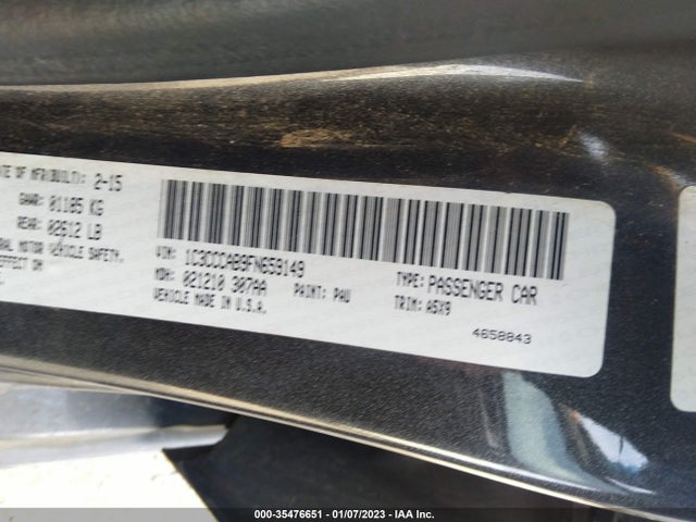 Chrysler 200 Limited 2015 1C3CCCAB9FN659149 Image 9